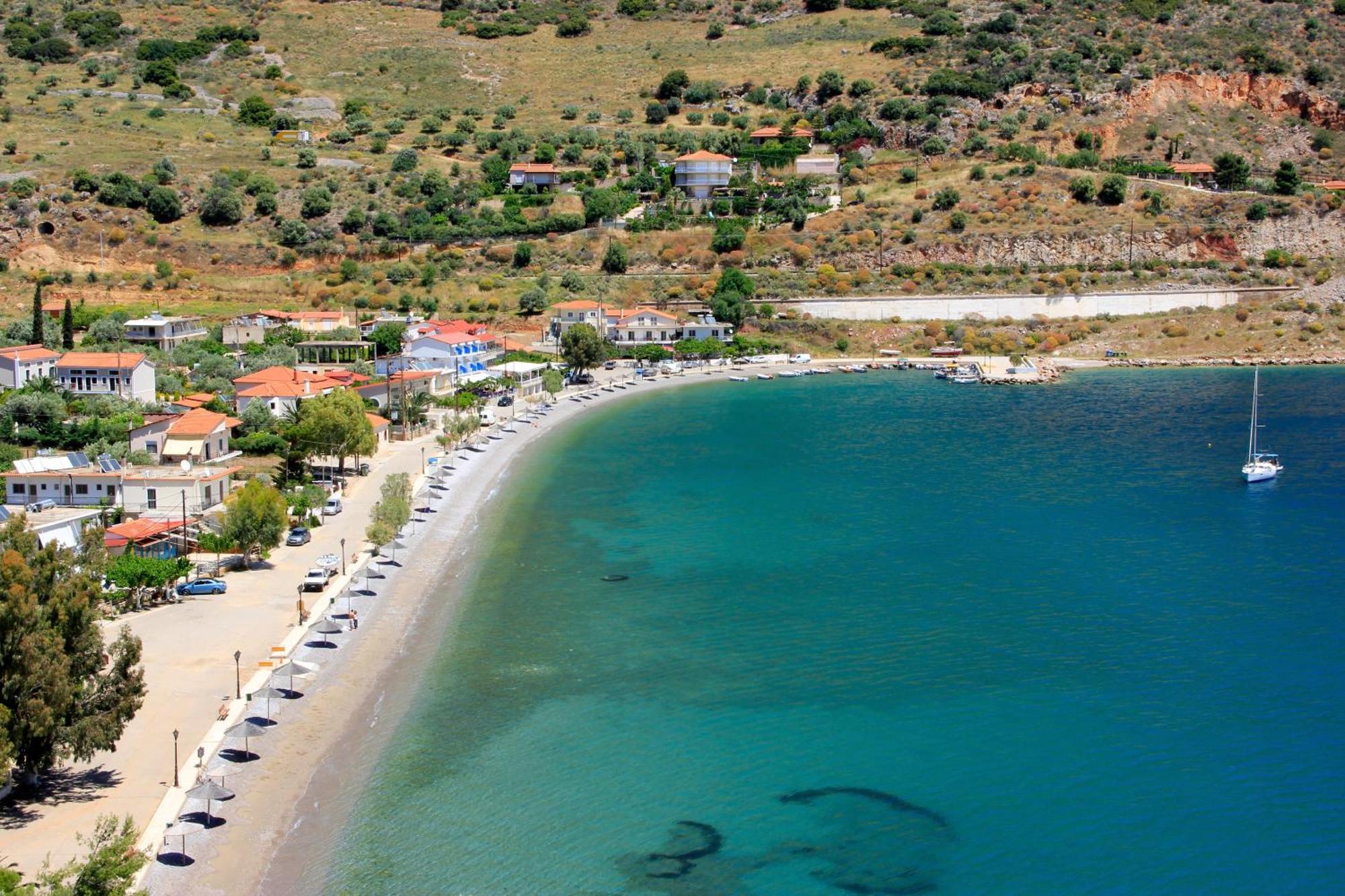 Hotel Galaxias Agioi Pandes Bagian luar foto